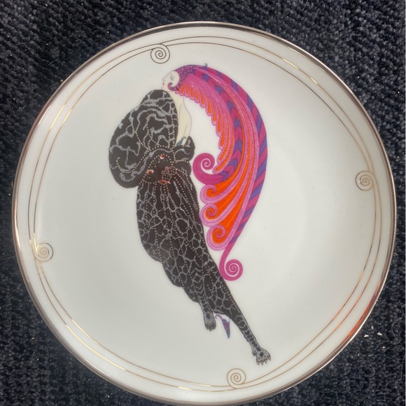 ⭐️Franklin Mint⭐️ House of Erté Set of 6 Sevenarts Porcelain Collector Plates - Picture 7 of 8